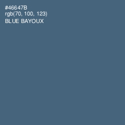 #46647B - Blue Bayoux Color Image