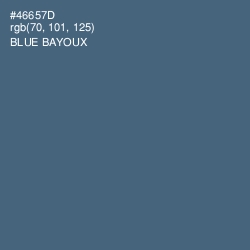 #46657D - Blue Bayoux Color Image