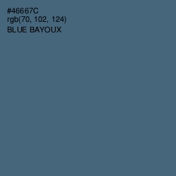 #46667C - Blue Bayoux Color Image