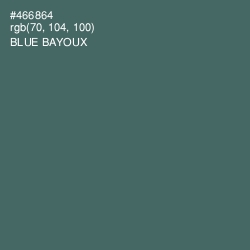 #466864 - Blue Bayoux Color Image