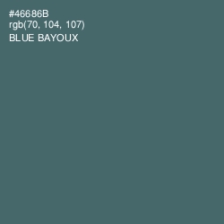 #46686B - Blue Bayoux Color Image