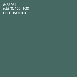 #466964 - Blue Bayoux Color Image