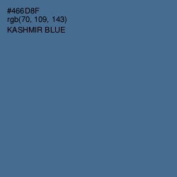 #466D8F - Kashmir Blue Color Image