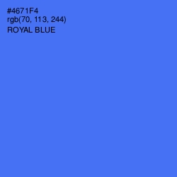 #4671F4 - Royal Blue Color Image