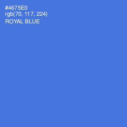 #4675E0 - Royal Blue Color Image