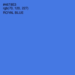 #4678E3 - Royal Blue Color Image