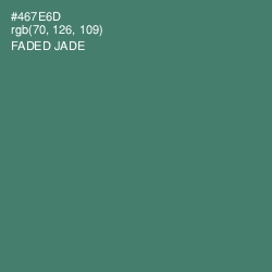 #467E6D - Faded Jade Color Image