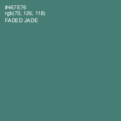 #467E76 - Faded Jade Color Image