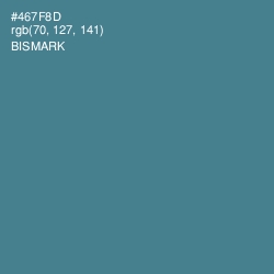 #467F8D - Bismark Color Image