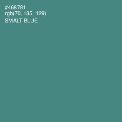 #468781 - Smalt Blue Color Image