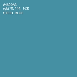 #4690A3 - Steel Blue Color Image
