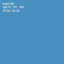 #4691BD - Steel Blue Color Image