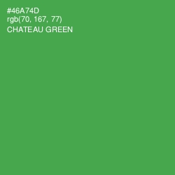 #46A74D - Chateau Green Color Image