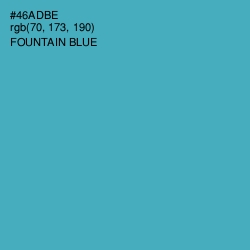 #46ADBE - Fountain Blue Color Image