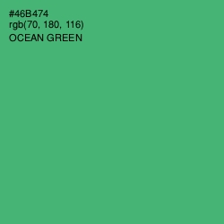 #46B474 - Ocean Green Color Image
