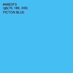 #46BDF3 - Picton Blue Color Image