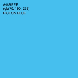 #46BEEE - Picton Blue Color Image