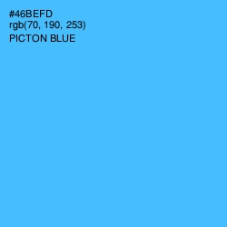 #46BEFD - Picton Blue Color Image