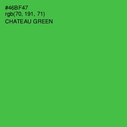 #46BF47 - Chateau Green Color Image