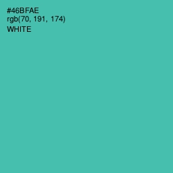 #46BFAE - Fountain Blue Color Image