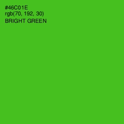 #46C01E - Bright Green Color Image