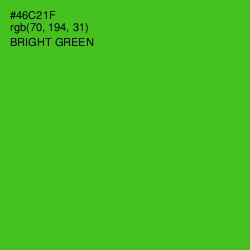 #46C21F - Bright Green Color Image