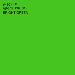 #46C41F - Bright Green Color Image