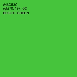 #46C53C - Bright Green Color Image