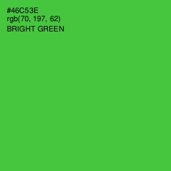 #46C53E - Bright Green Color Image