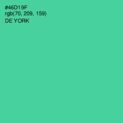 #46D19F - De York Color Image