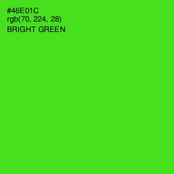 #46E01C - Bright Green Color Image