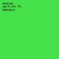 #46E04B - Emerald Color Image