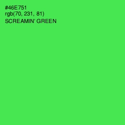 #46E751 - Screamin' Green Color Image