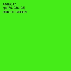 #46EC17 - Bright Green Color Image