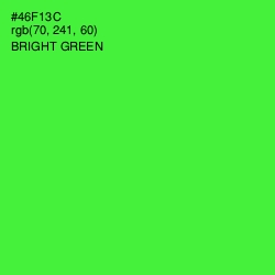 #46F13C - Bright Green Color Image