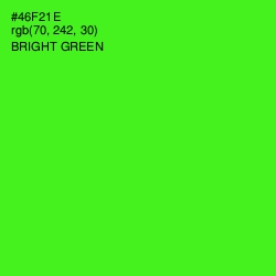 #46F21E - Bright Green Color Image