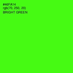 #46FA14 - Bright Green Color Image