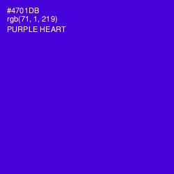 #4701DB - Purple Heart Color Image