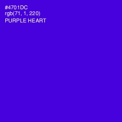 #4701DC - Purple Heart Color Image