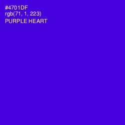 #4701DF - Purple Heart Color Image