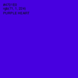 #4701E0 - Purple Heart Color Image