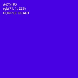 #4701E2 - Purple Heart Color Image