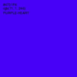 #4701F6 - Purple Heart Color Image