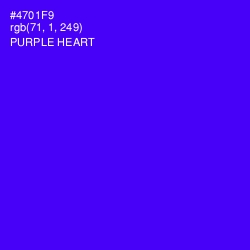 #4701F9 - Purple Heart Color Image