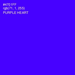 #4701FF - Purple Heart Color Image