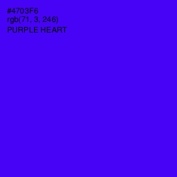 #4703F6 - Purple Heart Color Image