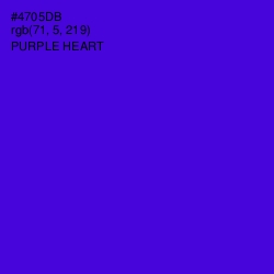 #4705DB - Purple Heart Color Image