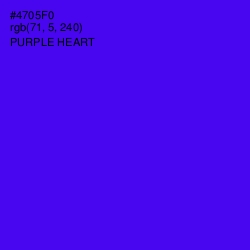 #4705F0 - Purple Heart Color Image