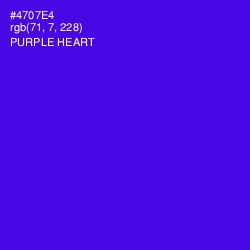 #4707E4 - Purple Heart Color Image