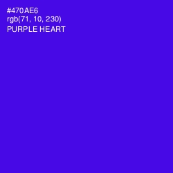 #470AE6 - Purple Heart Color Image